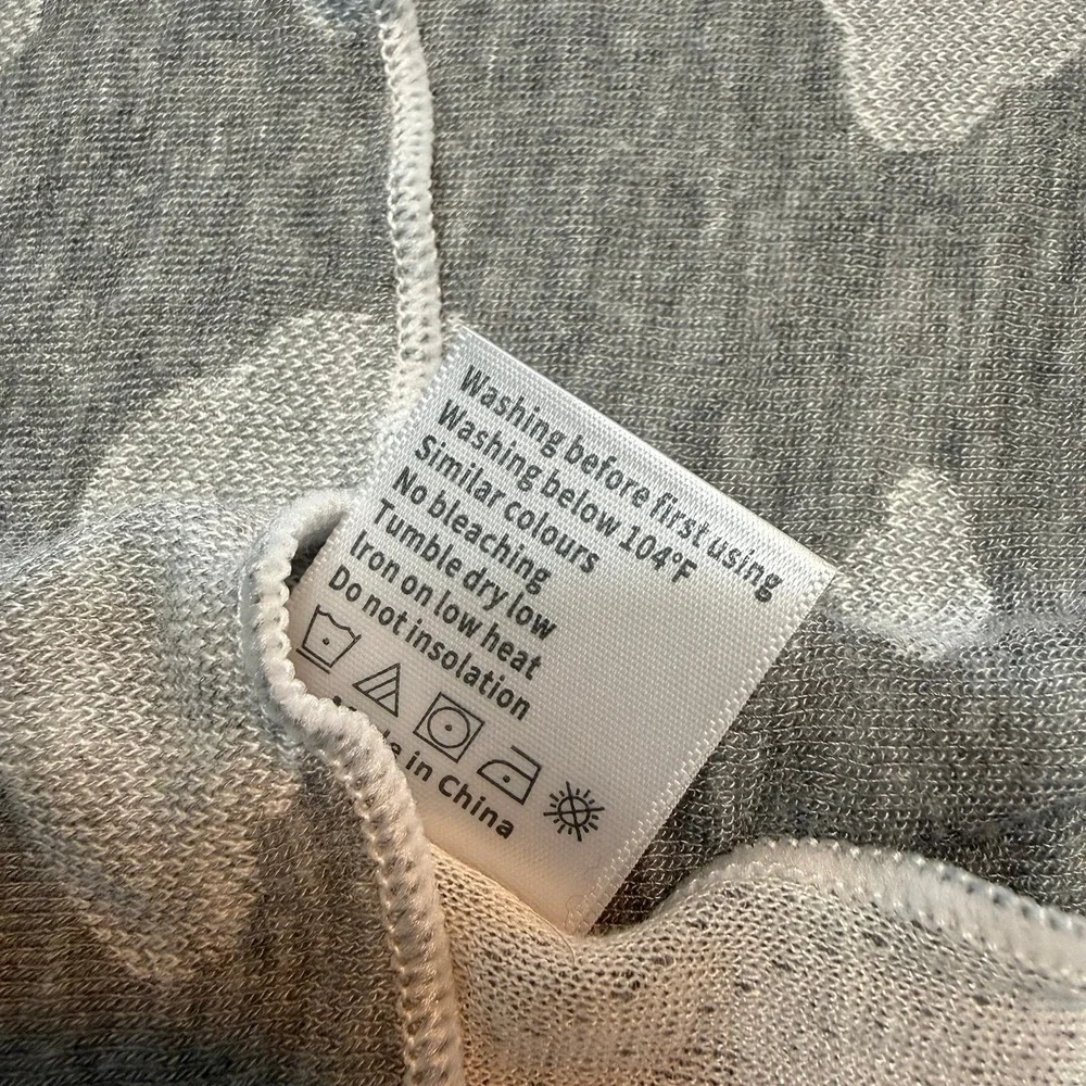 Blue Snail‎ bamboo rayon grey white cloud baby swaddle blanket